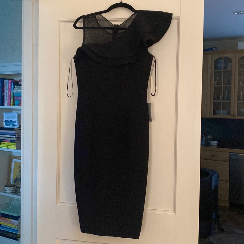 Eliza J black evening dress